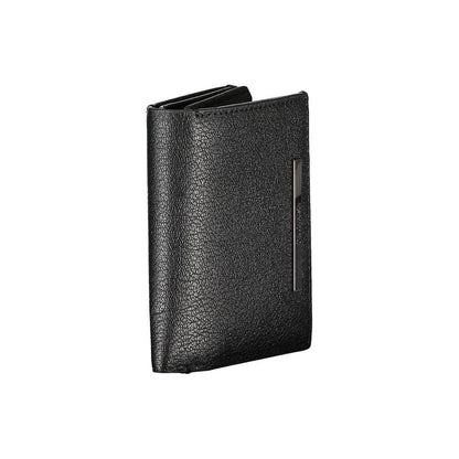 Calvin Klein Sleek Black Leather Wallet with Coin Purse - HBPS Beauty & Fashion