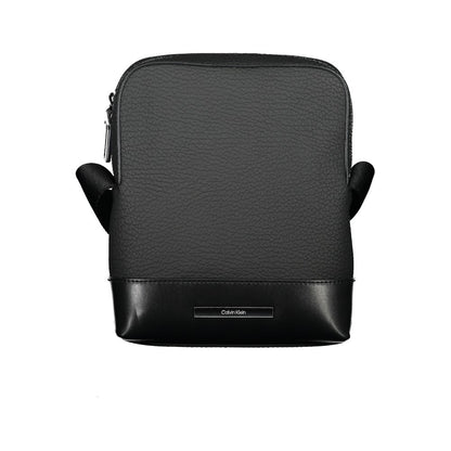 Calvin Klein Sleek Black Shoulder Bag with Contrasting Details - HBPS Beauty & Fashion