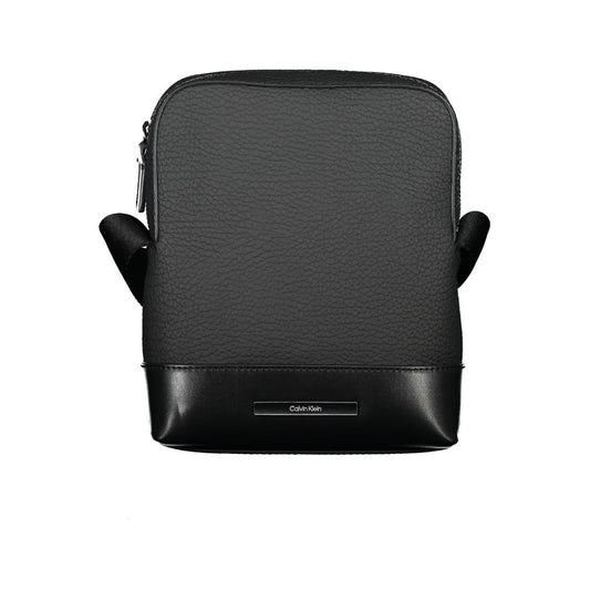 Calvin Klein Sleek Black Shoulder Bag with Contrasting Details - HBPS Beauty & Fashion