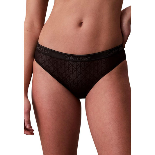 Calvin Klein Underwear Black Nylon Pantie - HBPS Beauty & Fashion