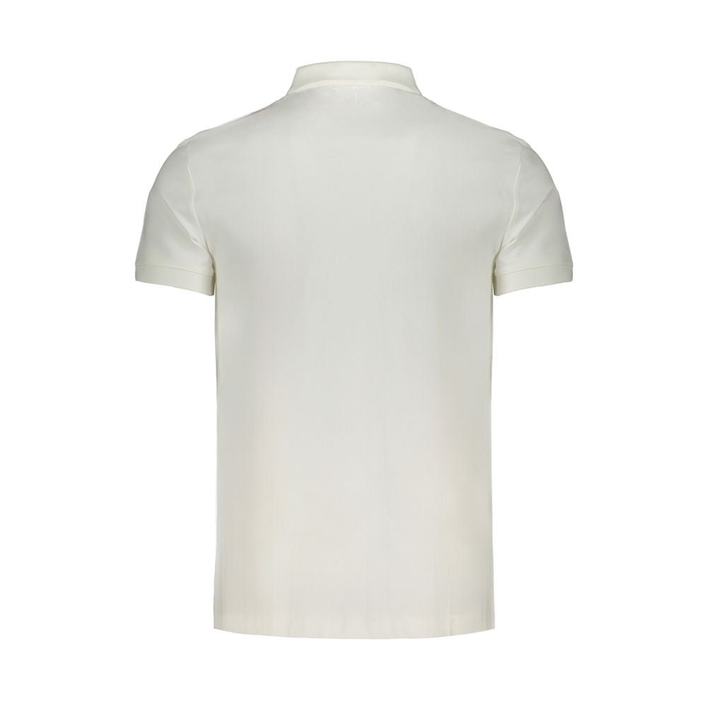 Calvin Klein White Cotton Mens Polo Shirt - HBPS Beauty & Fashion