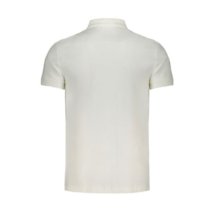 Calvin Klein White Cotton Mens Polo Shirt - HBPS Beauty & Fashion