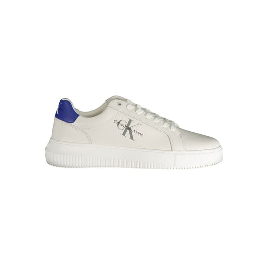 Calvin Klein White Leather Men Sneaker - HBPS Beauty & Fashion