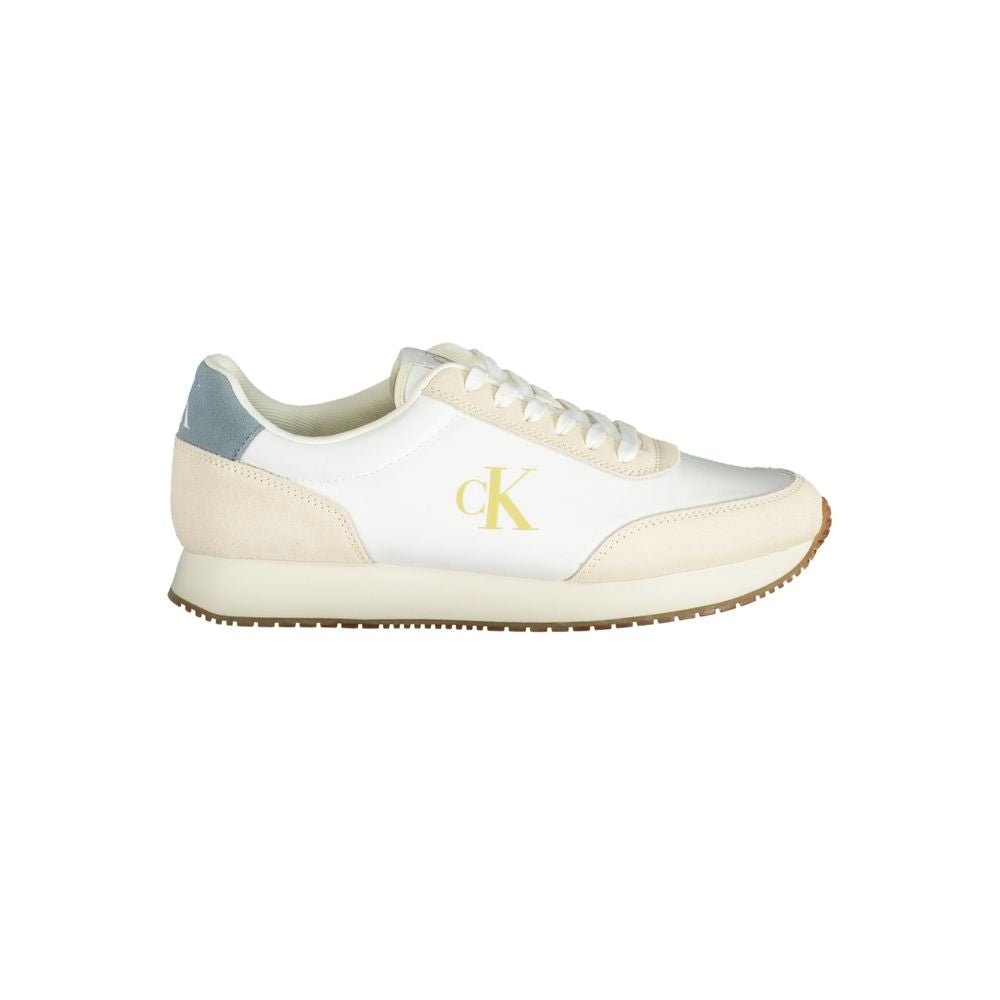 Calvin Klein White Polyester Men Sneaker - HBPS Beauty & Fashion