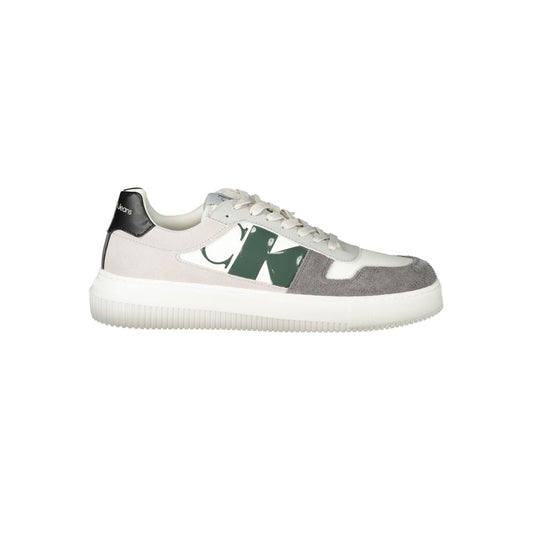 Calvin Klein White Polyethylene Men Sneaker - HBPS Beauty & Fashion