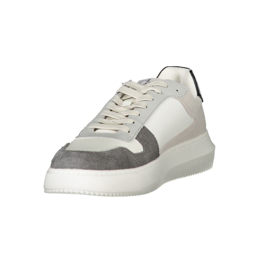 Calvin Klein White Polyethylene Men Sneaker - HBPS Beauty & Fashion