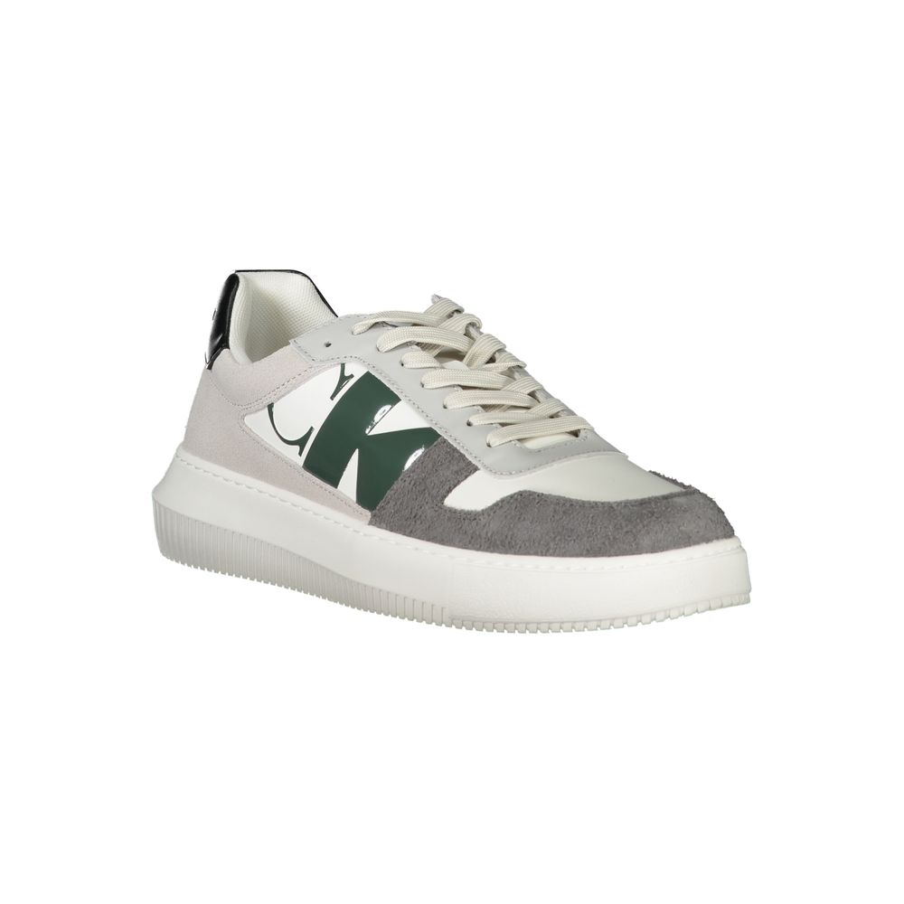 Calvin Klein White Polyethylene Men Sneaker - HBPS Beauty & Fashion