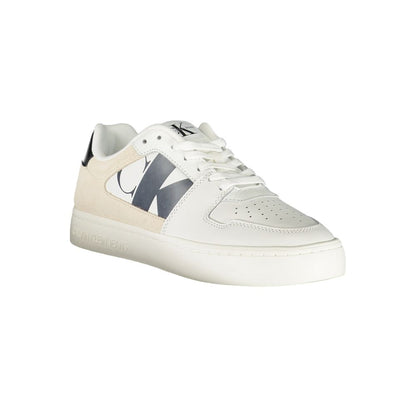 Calvin Klein White Polyurethane Women Sneaker - HBPS Beauty & Fashion