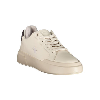 Calvin Klein White Polyurethane Women's Sneaker - HBPS Beauty & Fashion