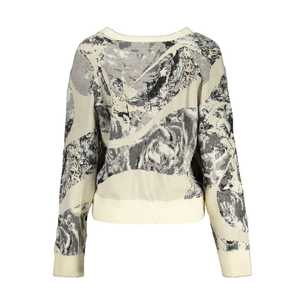 Cardigan Desigual femme en polyamide et viscose blanc – DE-48303 - HBPS Beauty & Fashion
