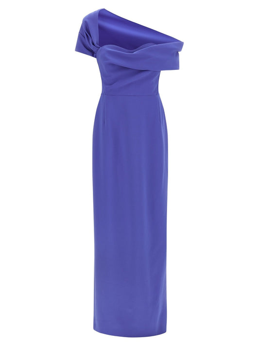 Carolina Herrera Blue Polyester Long Dress - HBPS Beauty & Fashion