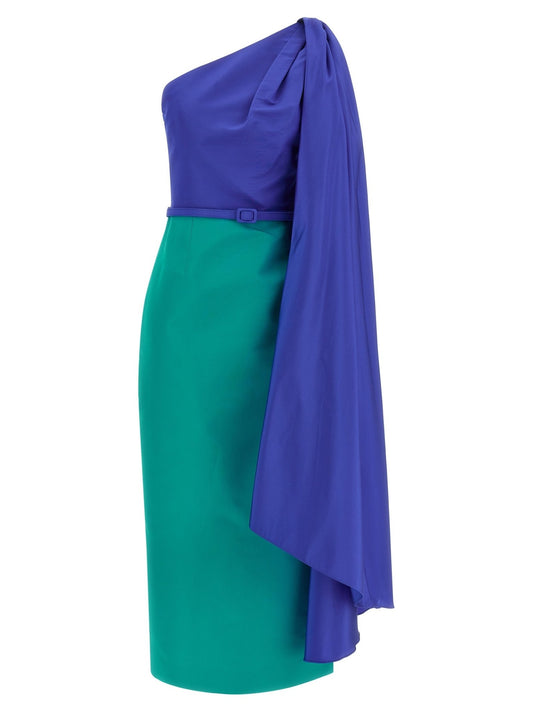 Carolina Herrera Multicolor Silk Midi Dress - HBPS Beauty & Fashion