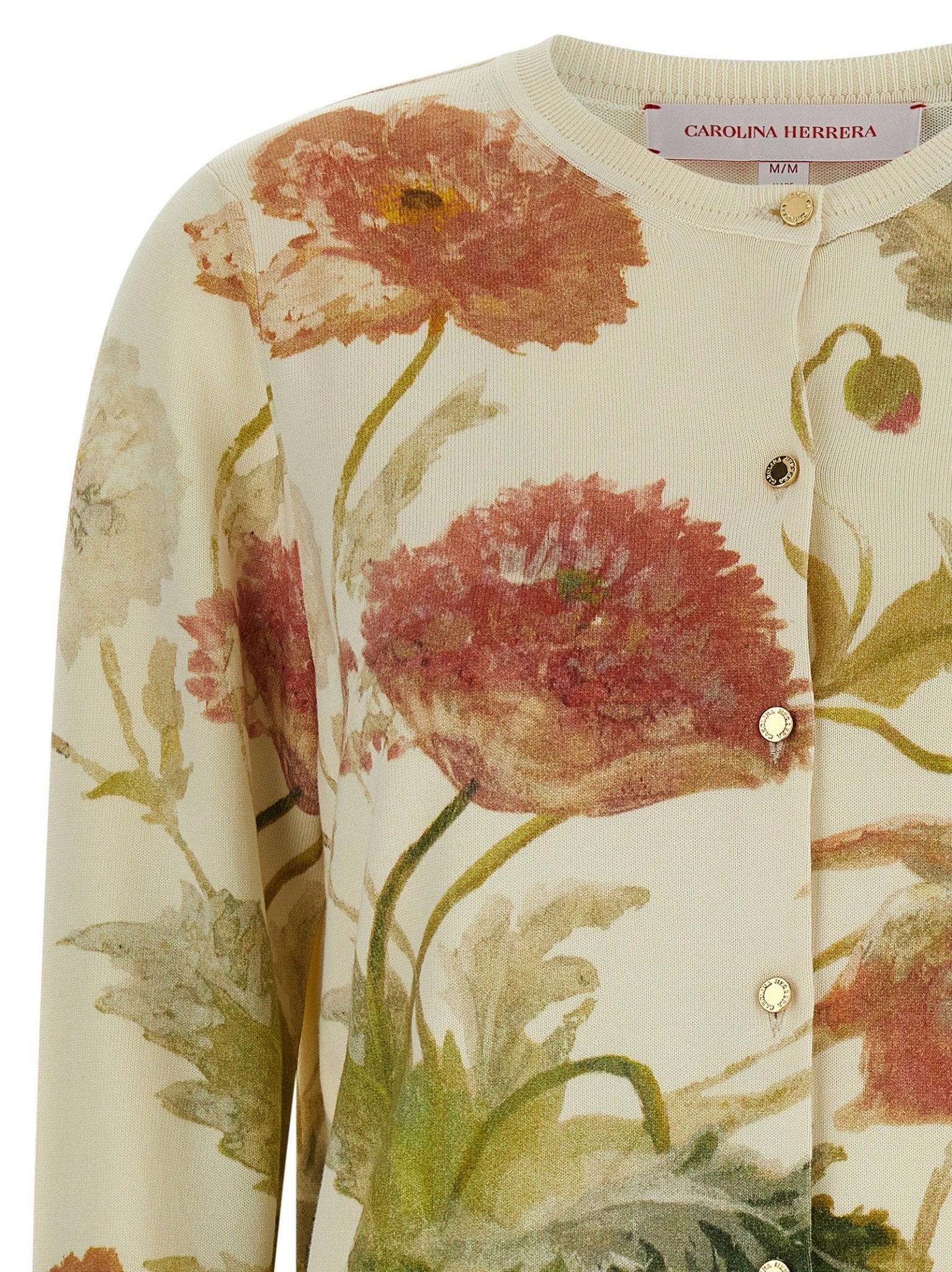 Carolina Herrera White Silk Cardigan - HBPS Beauty & Fashion