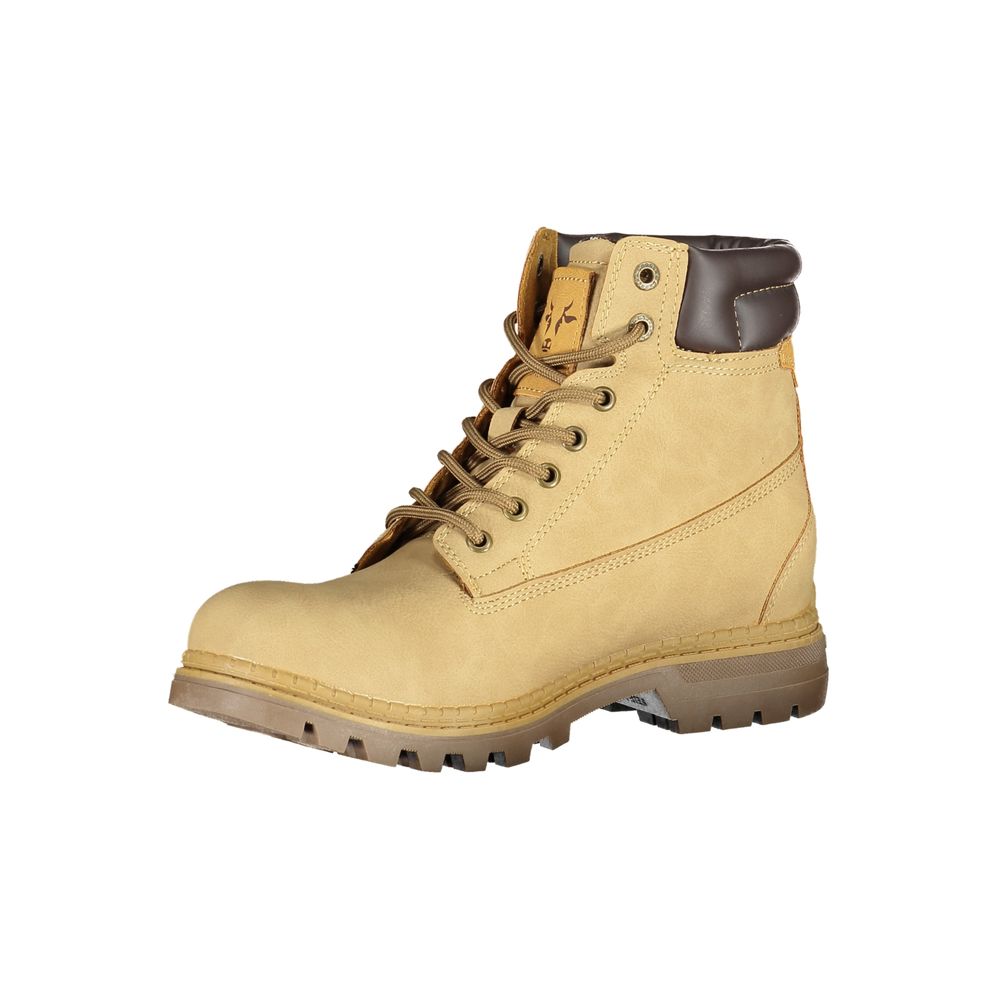 Carrera Beige Polyurethane Women Ankle Boot - HBPS Beauty & Fashion