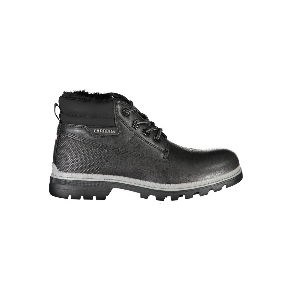 Carrera Black Polyurethane Women Ankle Boot - HBPS Beauty & Fashion