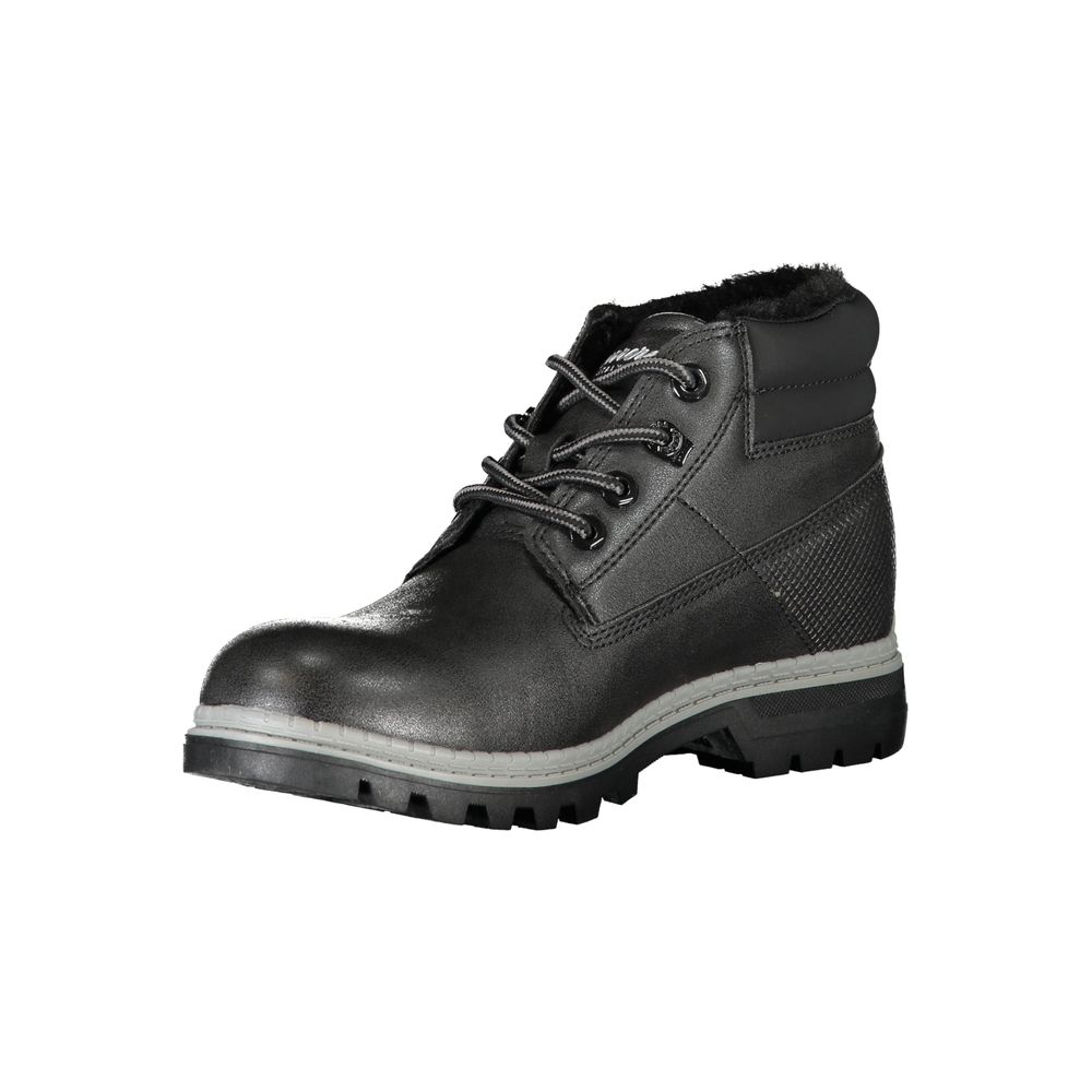 Carrera Black Polyurethane Women Ankle Boot - HBPS Beauty & Fashion