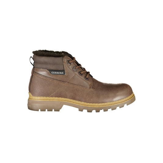 Carrera Marrone Poliuretano Woman Ankle Boot - HBPS Beauty & Fashion