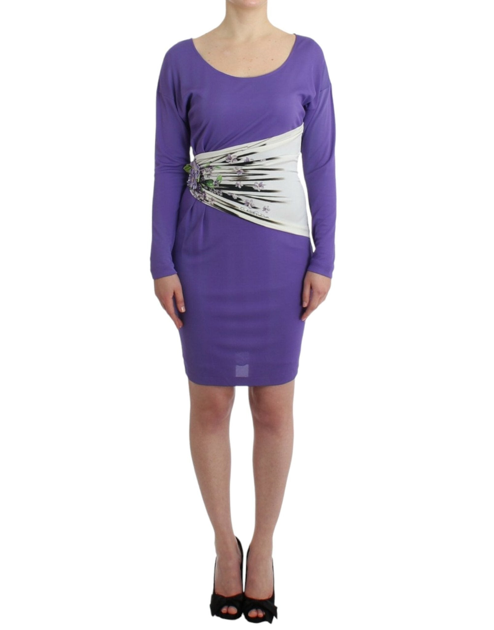 Cavalli Purple longsleeved dress - HBPS Beauty & Fashion