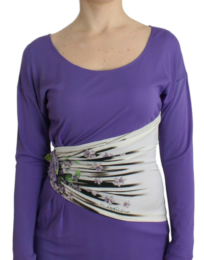 Cavalli Purple longsleeved dress - HBPS Beauty & Fashion