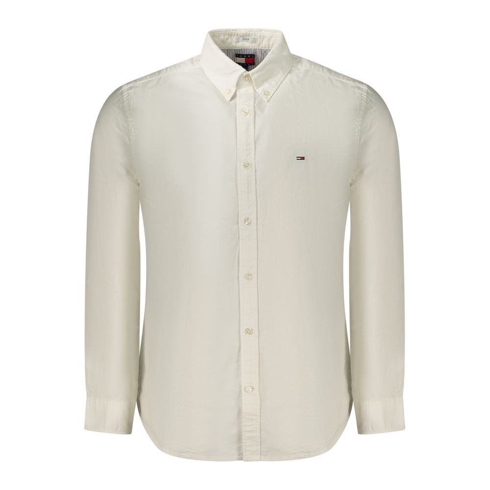 Chemise Tommy Hilfiger homme en coton blanc – TO-48536 - HBPS Beauty & Fashion