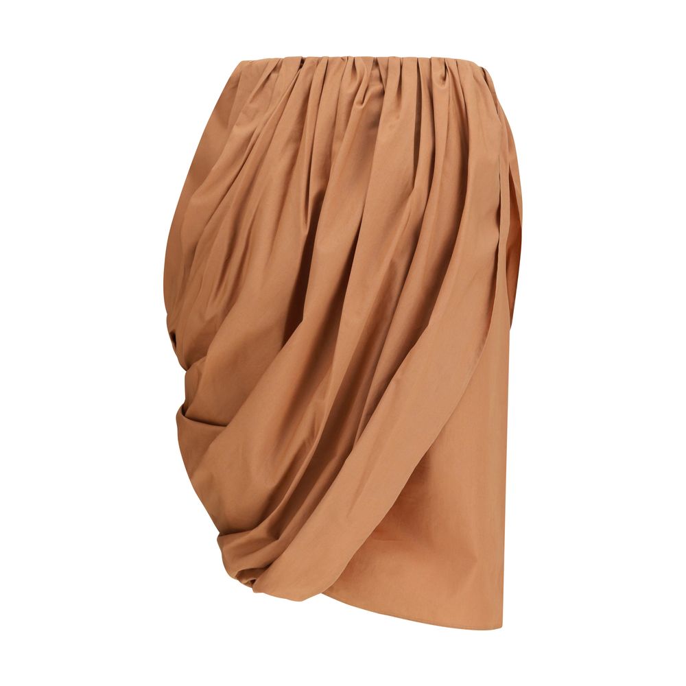 Chloé Beige Cotton Midi Skirt - HBPS Beauty & Fashion