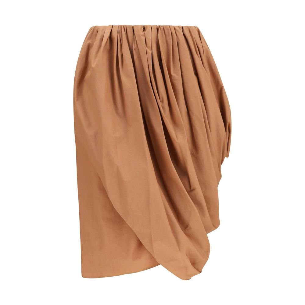 Chloé Beige Cotton Midi Skirt - HBPS Beauty & Fashion