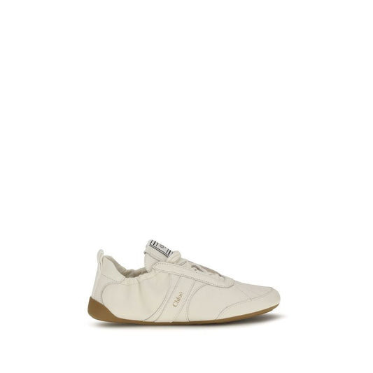 Chloé Beige Fabric Athletic Sneakers - HBPS Beauty & Fashion