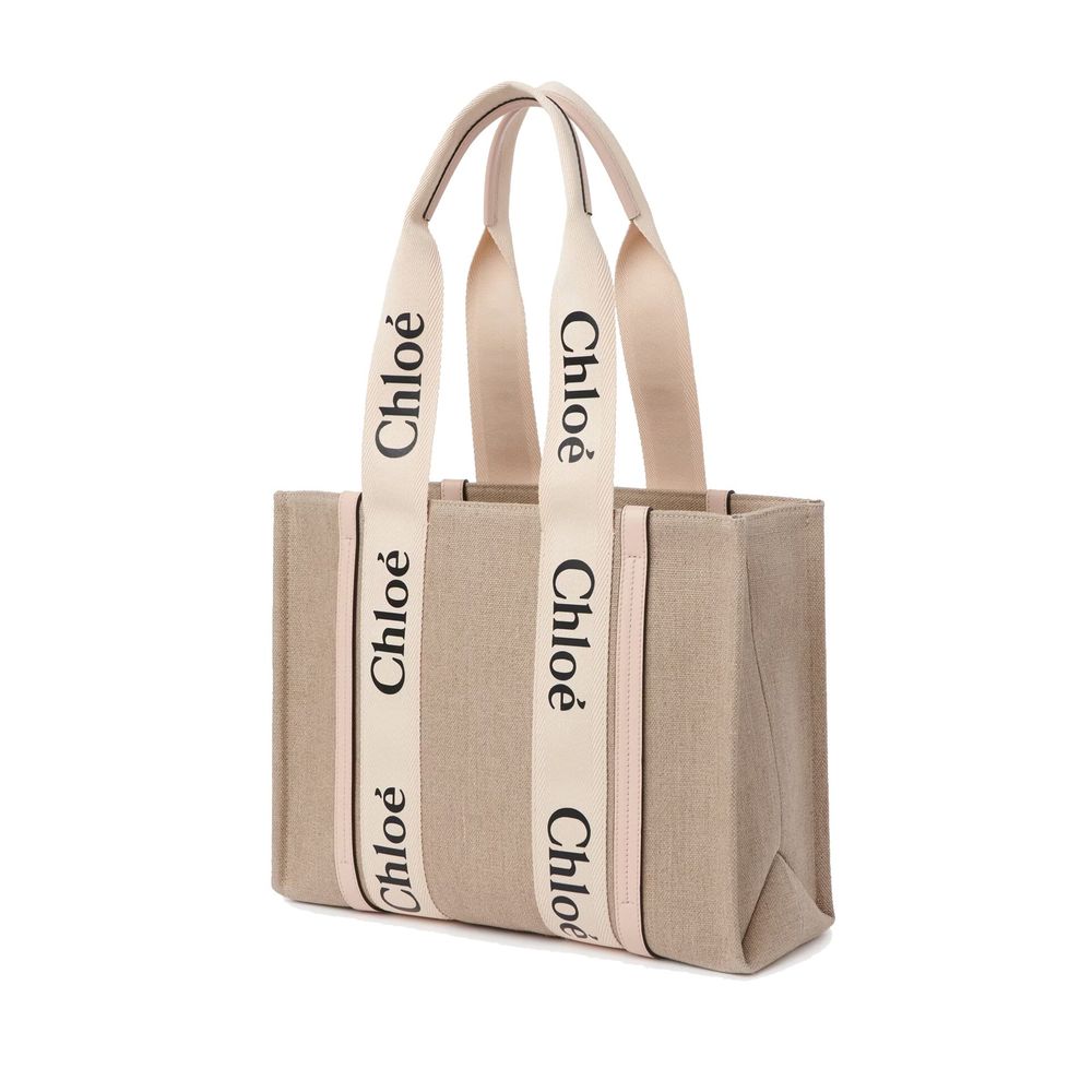 Chloé Beige Linen Tote Bag - HBPS Beauty & Fashion