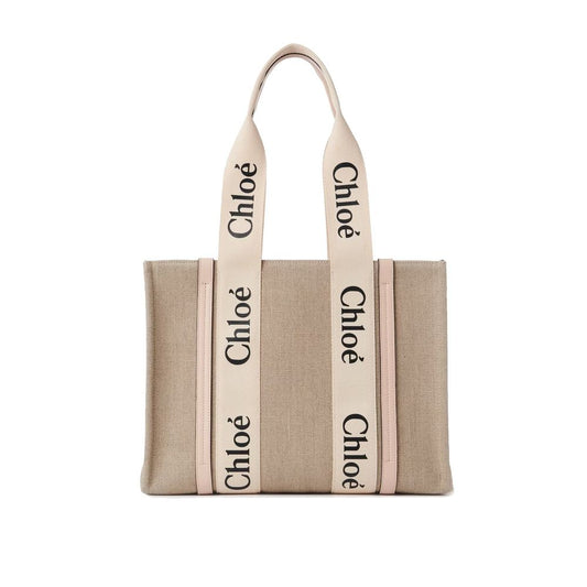 Chloé Beige Linen Tote Bag - HBPS Beauty & Fashion