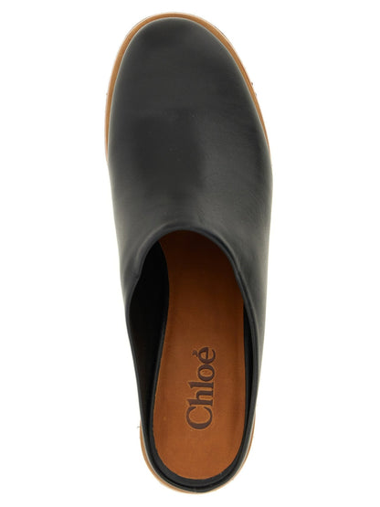 Chloé Black Calfskin Wedge Sandals - HBPS Beauty & Fashion