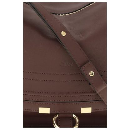 Chloé Bordeaux Calf Leather Bos Taurus Shoulder Bag - HBPS Beauty & Fashion
