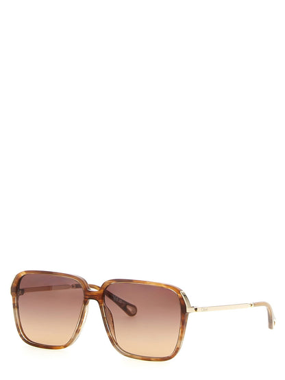 Chloé Brown Acetate Sunglasses - HBPS Beauty & Fashion