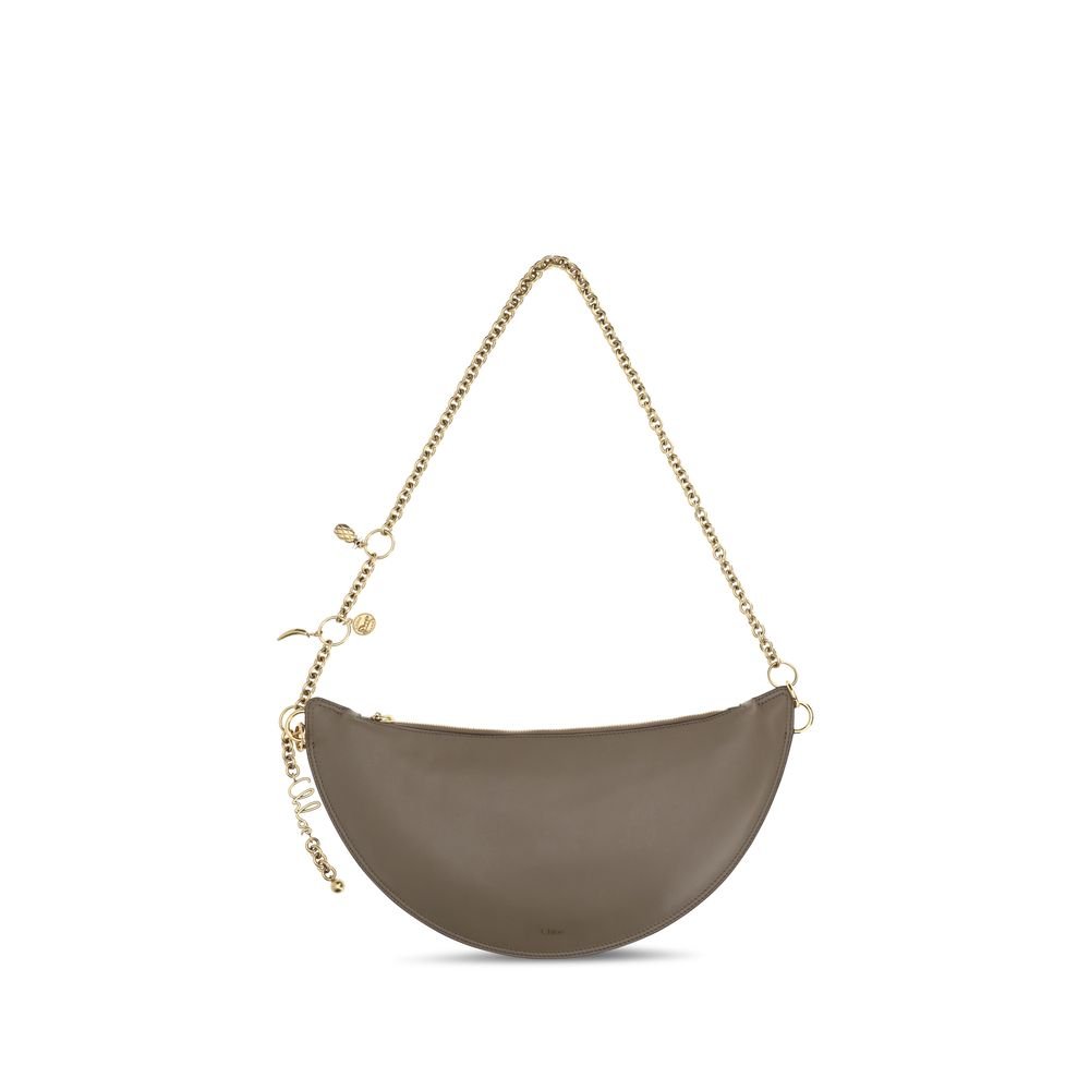 Chloé Gray Calf Leather Bos Taurus Shoulder Bag - HBPS Beauty & Fashion