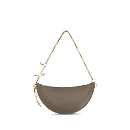 Chloé Gray Calf Leather Bos Taurus Shoulder Bag - HBPS Beauty & Fashion