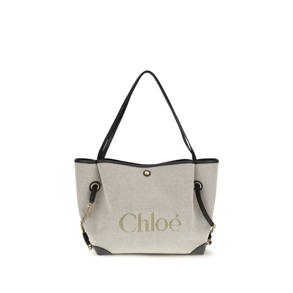Chloé Gray Cotton Shoulder Bag - HBPS Beauty & Fashion