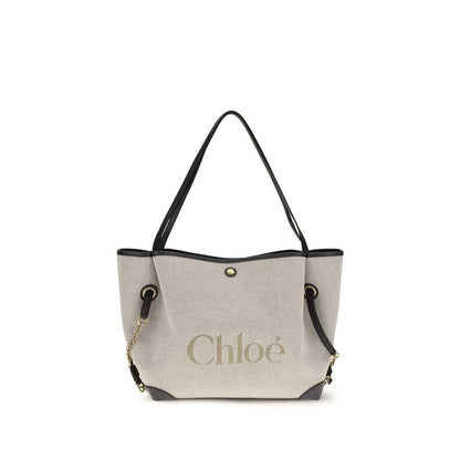 Chloé Gray Cotton Shoulder Bag - HBPS Beauty & Fashion