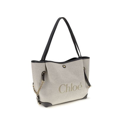 Chloé Gray Cotton Shoulder Bag - HBPS Beauty & Fashion