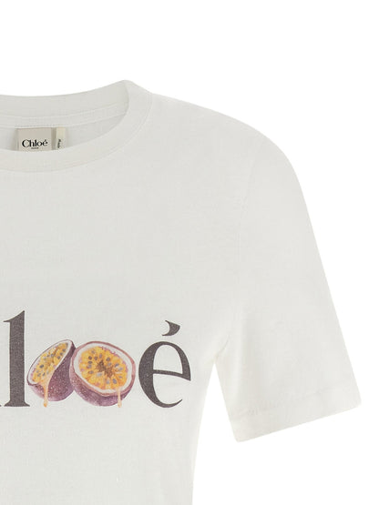 Chloé White Cotton T-Shirt - HBPS Beauty & Fashion