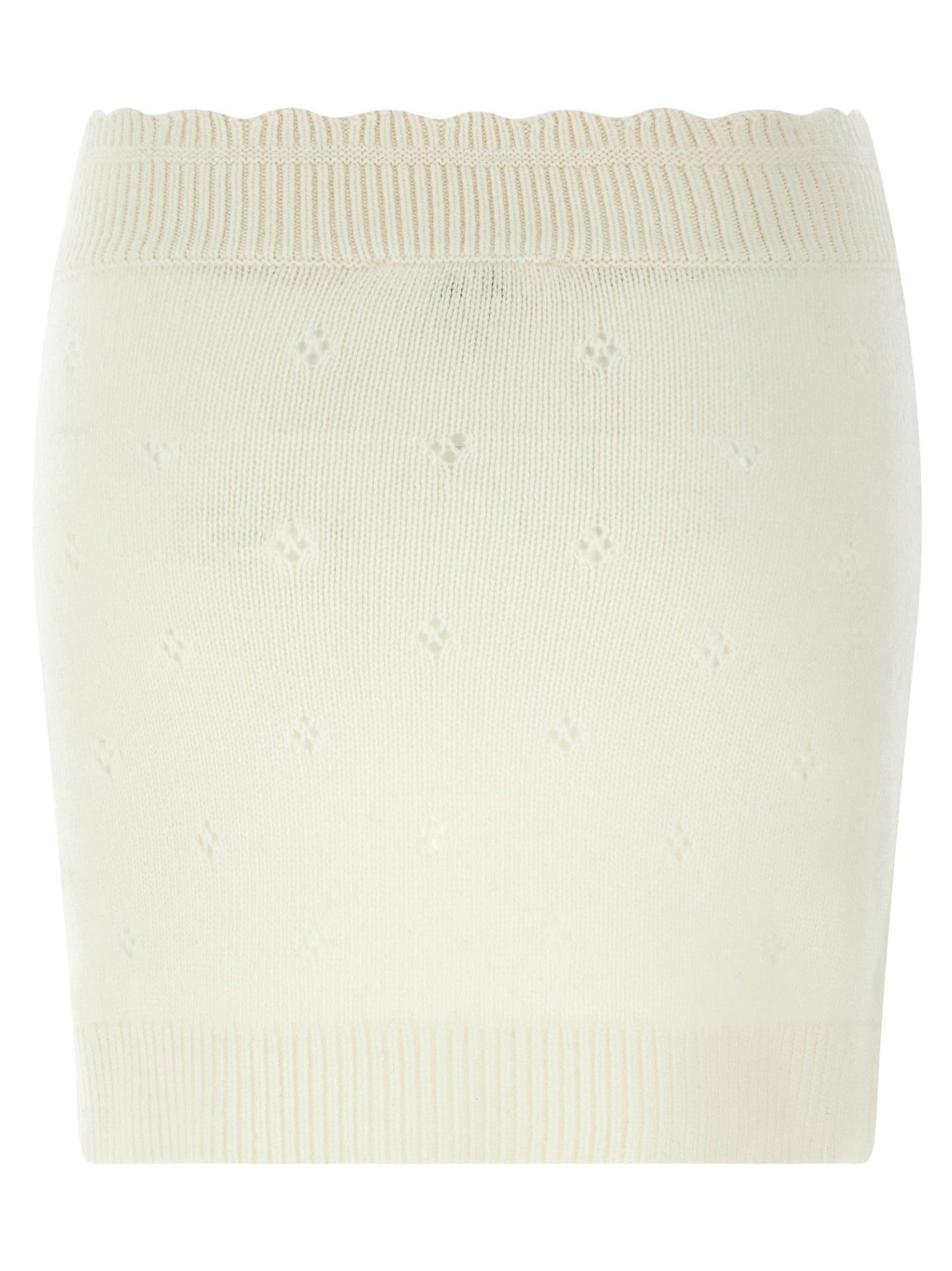 Chloé White Wool Long Skirt - HBPS Beauty & Fashion