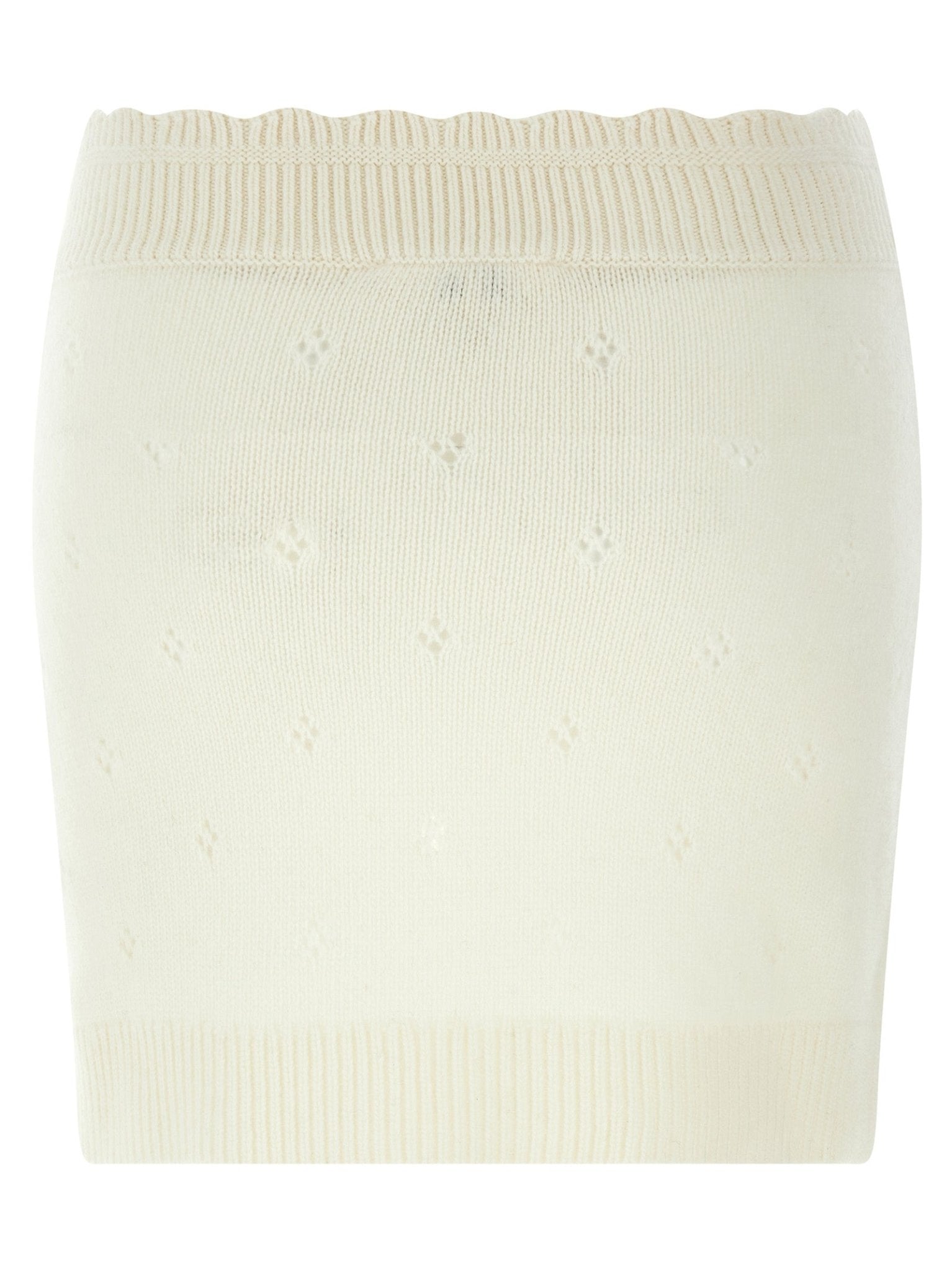Chloé White Wool Long Skirt - HBPS Beauty & Fashion