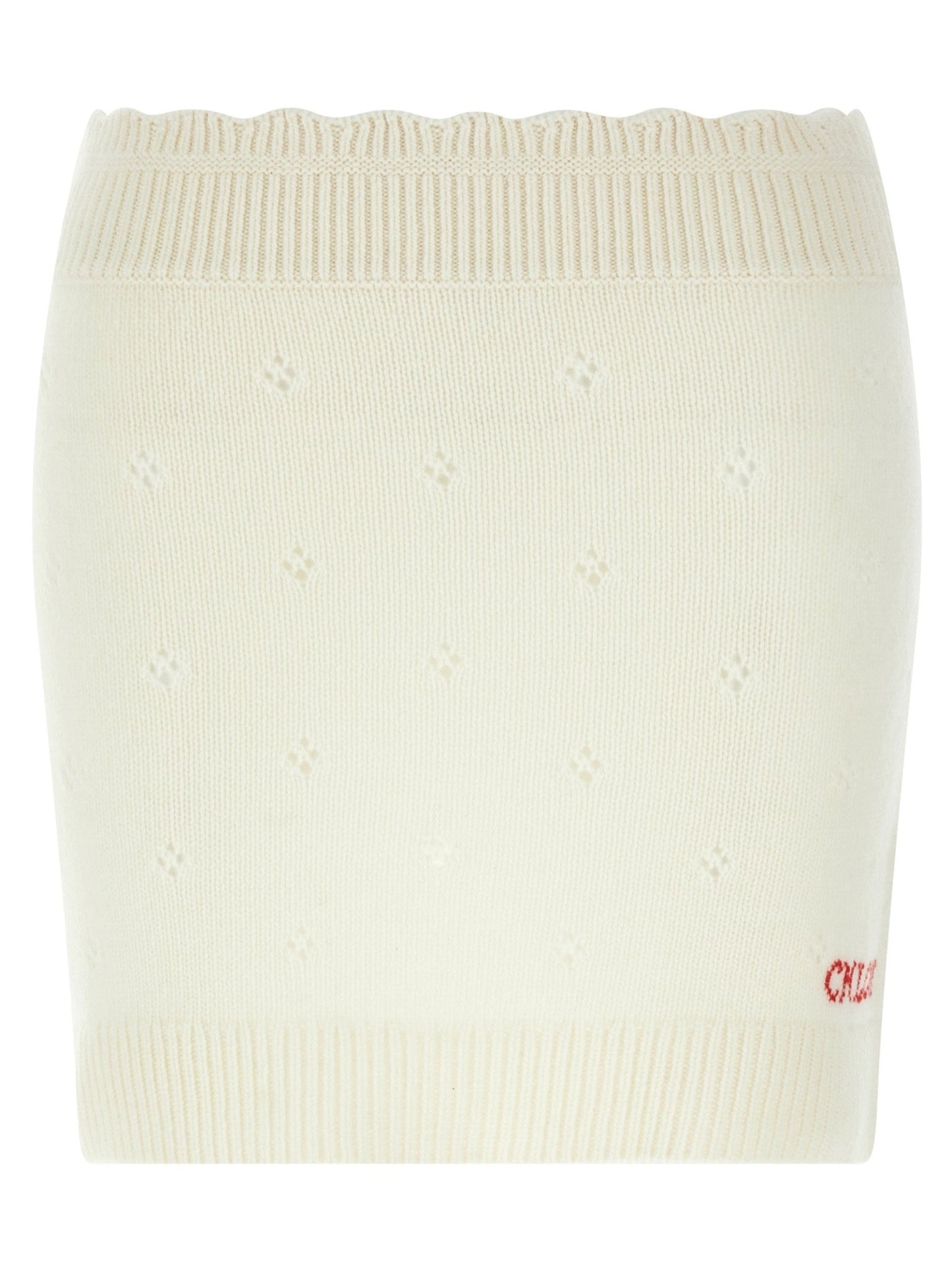 Chloé White Wool Long Skirt - HBPS Beauty & Fashion