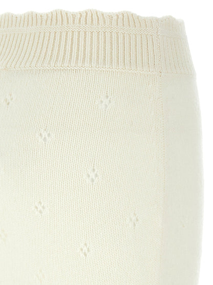 Chloé White Wool Long Skirt - HBPS Beauty & Fashion