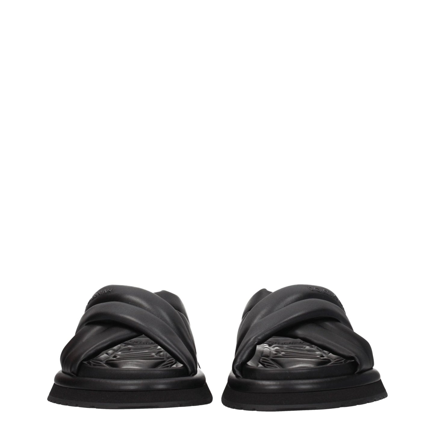 Claquettes Dolce & Gabbana Noir Cuir Logo Homme – Authentiques | HBPS Fashion - HBPS Beauty & Fashion
