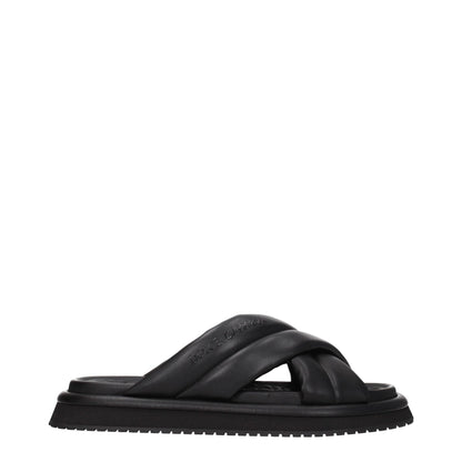 Claquettes Dolce & Gabbana Noir Cuir Logo Homme – Authentiques | HBPS Fashion - HBPS Beauty & Fashion