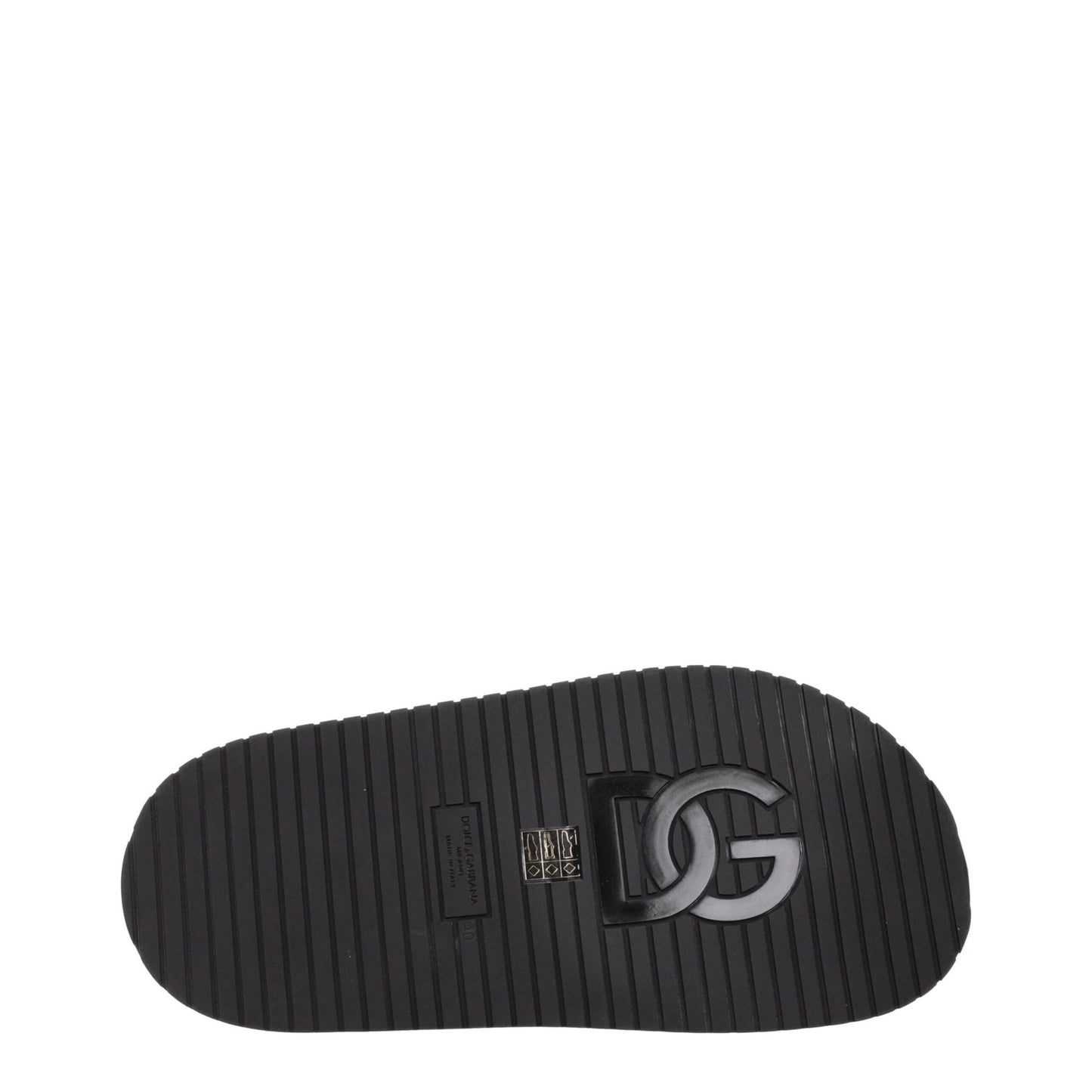 Claquettes Dolce & Gabbana Noir Cuir Logo Homme – Authentiques | HBPS Fashion - HBPS Beauty & Fashion