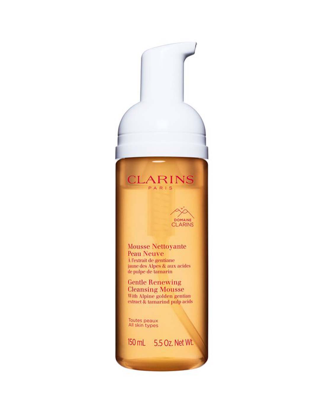Clarins Mousse Nettoyante Peau Neuve – AHA Tamarin, Gentle Complex & Moringa | Éclat Immédiat - HBPS Beauty & Fashion