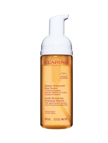 Clarins Mousse Nettoyante Peau Neuve – AHA Tamarin, Gentle Complex & Moringa | Éclat Immédiat - HBPS Beauty & Fashion