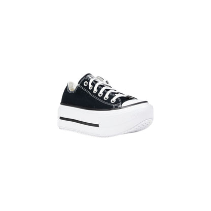 Converse Black And White Fabric Platform Sneakers - HBPS Beauty & Fashion