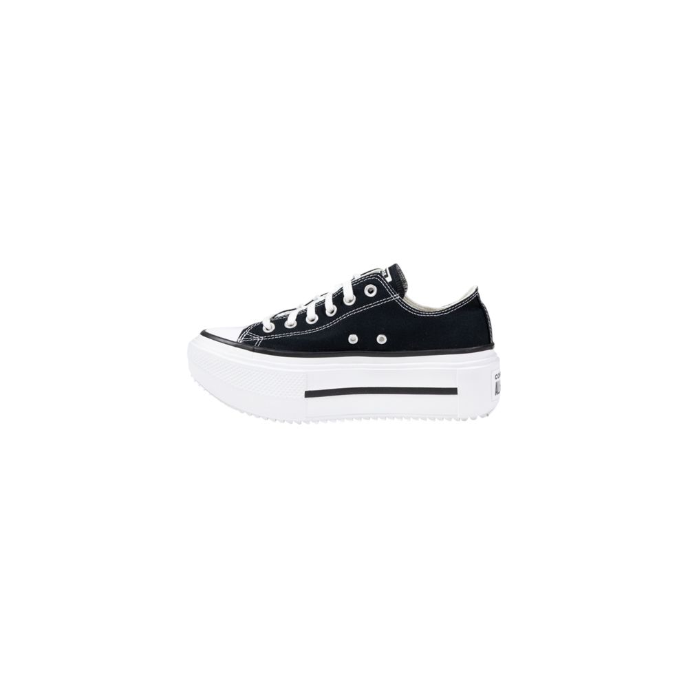 Converse Black And White Fabric Platform Sneakers - HBPS Beauty & Fashion