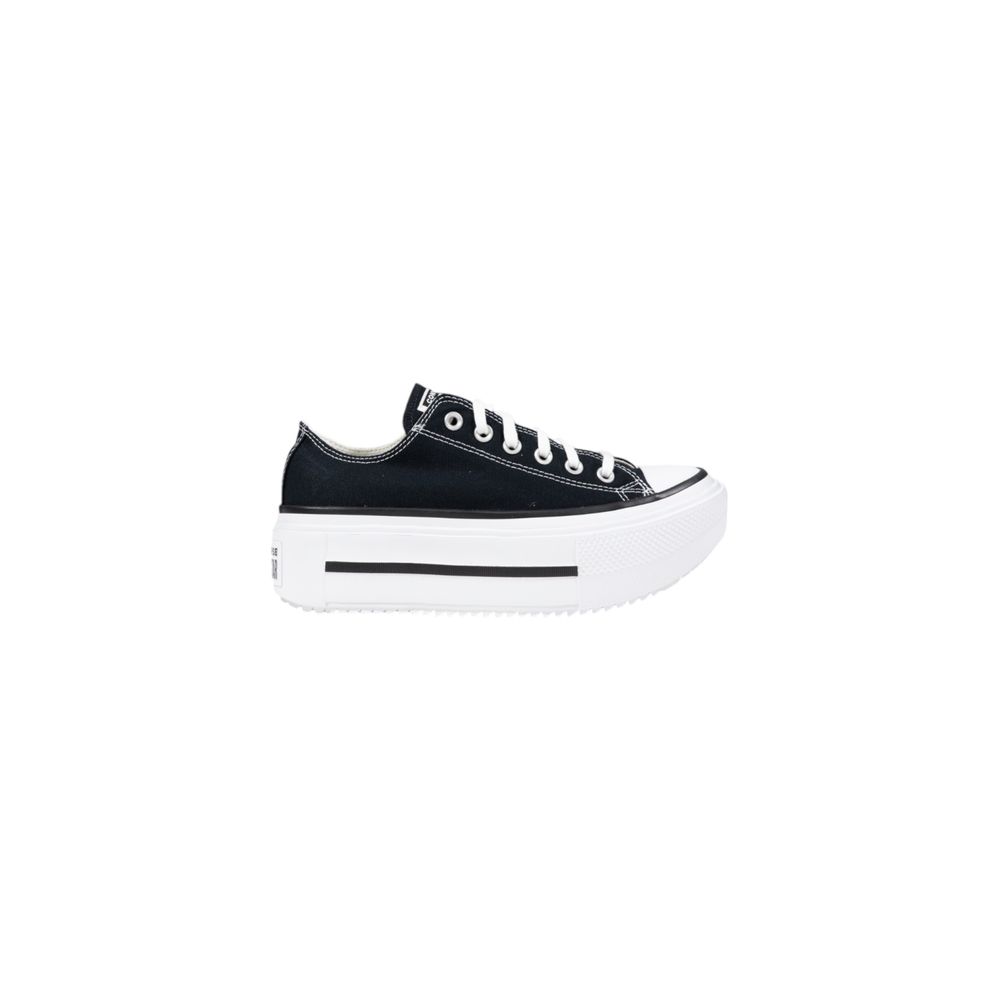 Converse Black And White Fabric Platform Sneakers - HBPS Beauty & Fashion
